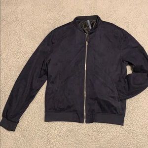 Suede Zara Men Bomber Jacket